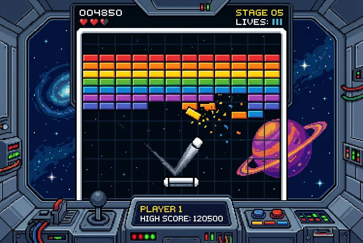 Retro Brick Breaker Online